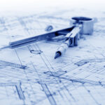 Drafting Compass and Blueprints