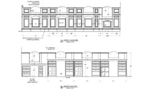 Shop Drawing of Wood Cabinets