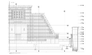Elevation Shop Drawing of Masonry