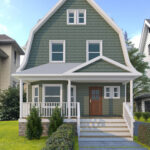 3D Rendering of Barn-Style Home