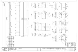 Steel Shop Drawing Detail for 336 East 15th St.