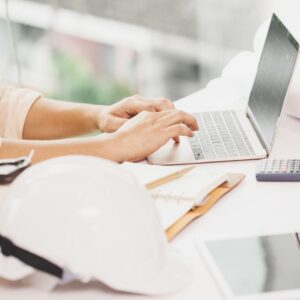 architect on computer