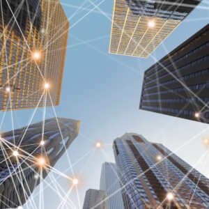 Connected skyscrapers